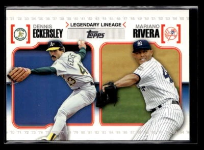 Dennis Eckersley / Mariano Rivera - 2010 Topps Legendary Lineage #LL26 - Image 1 of 2