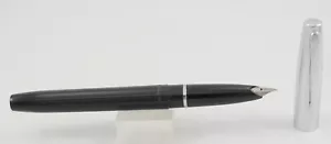 Penna stilografica Sheaffer Skripsert nera e cromata - pennino fine - anni '60 - Foto 1 di 5