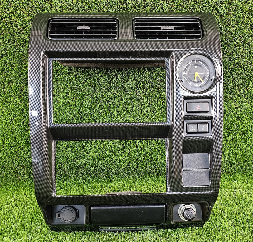 Toyota Land Cruiser 1996-2002 tablero radio embellecedor bisel ventilación de aire con reloj OEM jdm Foto 1 de 4