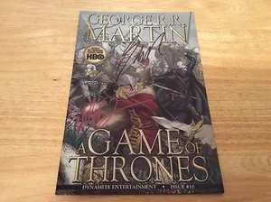 SIGNED x2 George r R Martin A Game Of Thrones Comic #10 1st Print Mike S Miller - Picture 1 of 12