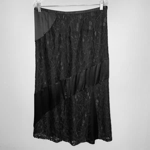 Falda Granate Hill Mujer 12 Tela de Encaje Negra Cóctel Fiesta - Imagen 1 de 8