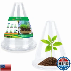 【12 Pieces】 Garden Cloches for Plants, Plant Covers Plant Protectors Transpar - Picture 1 of 5