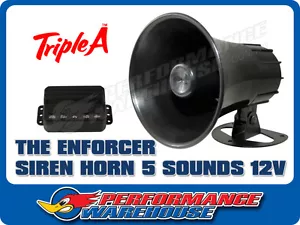 The Enforcer Siren Horn 5 Sounds 12V, Novelty, Fun, Loud, Sounds, AAA-1275 - Picture 1 of 2