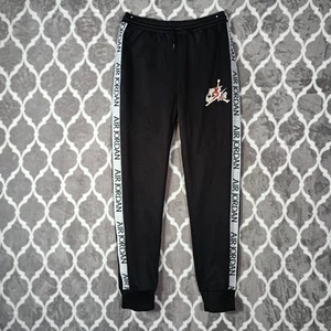 Nike Air Jordan Track Pants Boys Size Large Black Jumpman Joggers (12-13yrs) - Picture 1 of 6