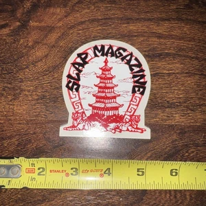 Original Slap Magazine Skate Sticker Pagoda Skateboard Vintage - Picture 1 of 1