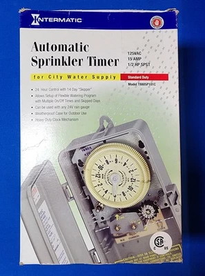 Intermatic T8805P101C Series Automatic Sprinkler Timer for Irrigation - Image 1 of 4