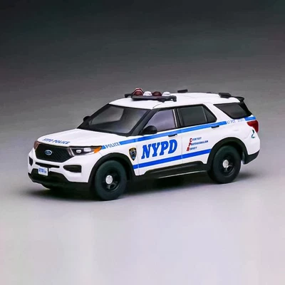 596 1/64 2020 Ford Explorer New York City Police Car Scale Diecast Model - Image 1 of 4