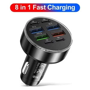 Chargeur Voiture Haute Capacit?? 100W avec 8 Ports USB pour Charge Rapide de l'A - Photo 1 sur 12