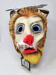 Vintage Halloween Lion Rubber Latex Children Mask New Old Stock With Tags  - Picture 1 of 8