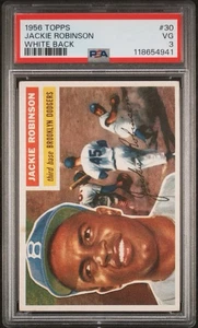 JACKIE ROBINSON 1956 TOPPS PSA 3 ! *FRESHLY GRADED ! *DEAD CENTERED BEUATY ! WOW - Picture 1 of 2