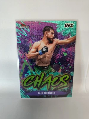 🏀2024 UFC Topps Finest Yair Rodriguez Chaos Aqua Blue Ref. SP #CHA-27 - Image 1 of 4