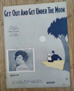 Vintage Sheet Music - Get Out and Get Under the Moon, Tobias/Jerome/Shay 1928 - Picture 1 of 3