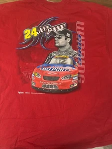 Chase Authentics 2005 NASCAR Jeff Gordon #24 Men's Red T-Shirt Size XL Winning - Picture 1 of 8
