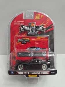 1 coche Corvette C6 2005 Badd Ride negro Chevrolet Chevy diecast escala 1/64 - Imagen 1 de 5