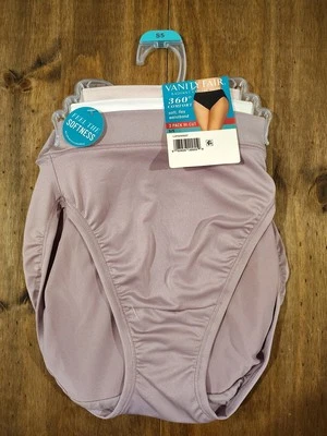 3pk NWT Radiant by Vanity Fair SOFT Hi-Cut Womens Briefs Size Small 5   - Image 1 of 4