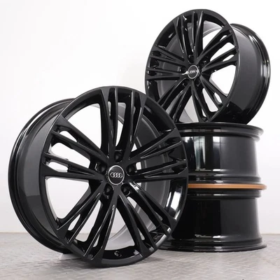 Alufelgen 20 Zoll Audi A7 S7 4K C8 Original Felgen Felgensatz 4K8601025F schwarz - Bild 1 von 4