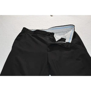 Footjoy Pantalone Golf Uomo Taglia 34 X 30 Elasticizzato Flat Front Nero Misto Poliestere - Foto 1 di 6