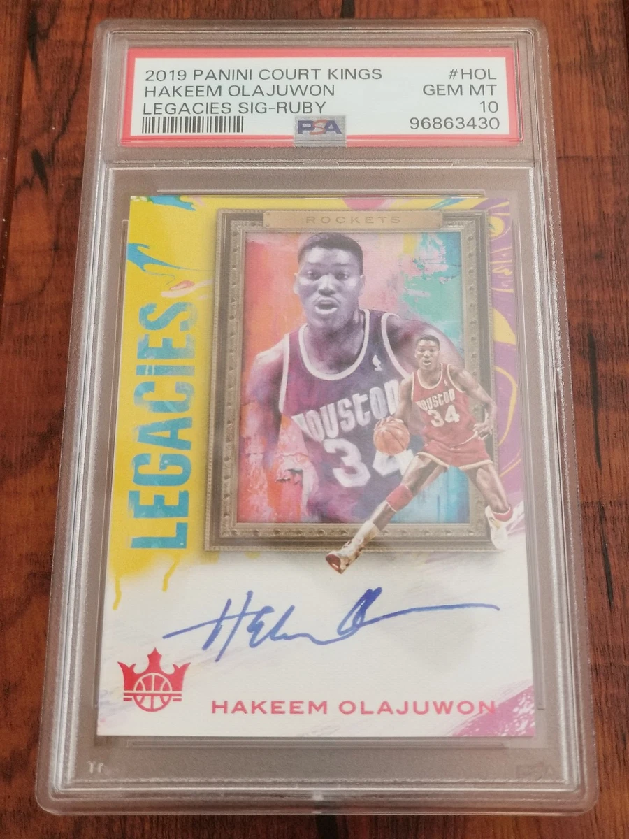 Panini Hakeem Olajuwon Autographed Basketball Trading Cards