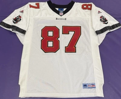 Authentic Tampa Bay Buccaneers Bert Emanuel #87 RARE Adidas Pro Line Jersey 50 - Image 1 of 4