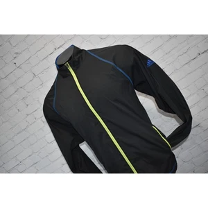 Adidas sportliche Golfjacke Herren Größe Medium Performance durchgehender Reißverschluss mit Taschen - Bild 1 von 7