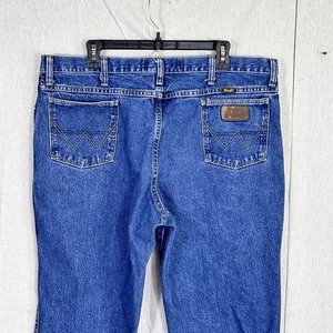Pantalones de mezclilla Wrangler azules para hombre 40x30 George Strait calce ajustado vaquero 936GSHD (P) - Imagen 1 de 8