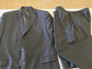 Men’s Lauren Ralph Lauren Wool 2PC Suit Jacket 48L & Flat Front Pants 44x32 - Picture 1 of 12