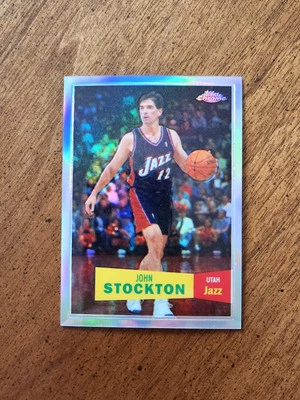 2007-08 Topps Chrome 1957-58 John Stockton Refractor Variation /999 #98 - Image 1 of 4