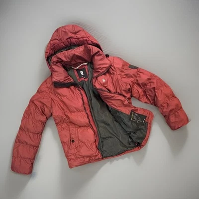 G-Star Raw Originals Coat Red Hooded Puffer Zip-Up Jacket | Men’s Size ( S ) - Image 1 of 4
