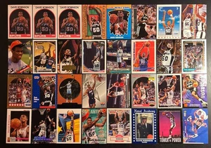 David Robinson (lote de 32 tarjetas) con Rookie RC e insertos San Antonio Spurs EX-NrMint - Imagen 1 de 5