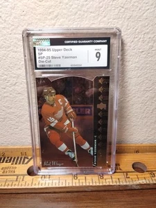 1994-95 Upper Deck SP Die-Cut Steve Yzerman #SP-25 HOF Graded CGC 9 - Picture 1 of 4