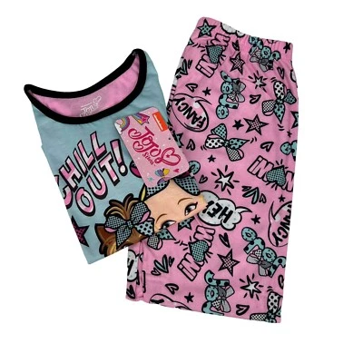 Pijama Nickelodeon JoJo Siwa Girl’s 2 peças tamanho médio (7/8) várias cores - Imagem 1 de 4