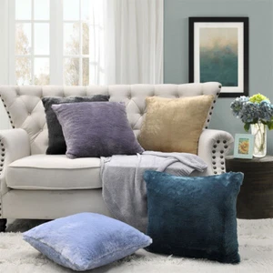 Fluffy Faux Fur Plush Throw Pillow Case Super Soft Chair Sofa Cushion Cover 20 - Picture 1 of 306