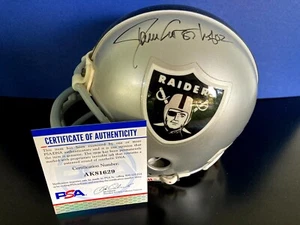 DAVE CASPER Signed OAKLAND RAIDERS MINI HELMET PSA DNA Football HALL OF FAME - Picture 1 of 6