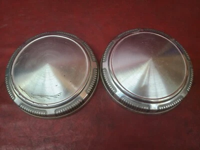 1969–1974 Dodge 9" Dog Dish Hubcap Charger Challenger Dart D100 Tradesman PAIR - Image 1 of 4