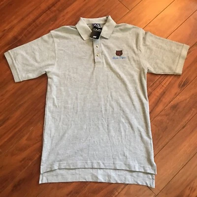 UCLA Bruins Gray Polo T-Shirt Old Varsity Brand OVB Men's M Embroidery Logo NWT - Image 1 of 4