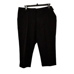 Pantaloni crop Worthington donna nuovi con etichette taglia 12 P neri vestibilità moderna carriera - Foto 1 di 7