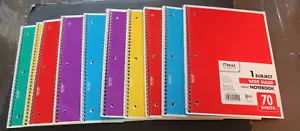 Mead Spiral Notebook Wide Ruled 10 Pack New - Picture 1 of 2