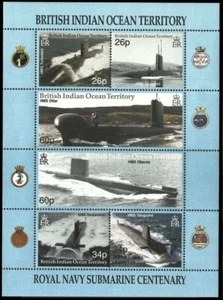 British Indian Ocean 2001 ☀ Royal Navy Submarine Service SG247-52 ☀ MNH** - Picture 1 of 1