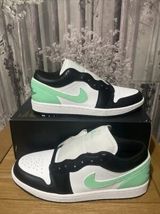 Nike Air Jordan 1 Low Herren Gr. UK 11 EUR 46 US 12 Weiß/Schwarz Grün 553558-131 - Bild 1 von 9