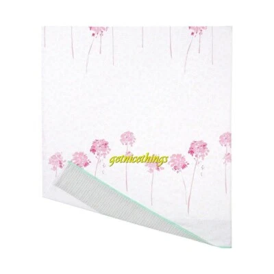 $360 Nuevo con Etiquetas Yves Delorme Rivages F/QN Hoja Plana 94x116 Blanco Rosa Floral Enlace NUEVO Foto 1 de 4