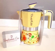 CAFFETTIERA 'FRIDA KAHLO' color GIALLO TENUE - 1 TAZZA - NUOVA
