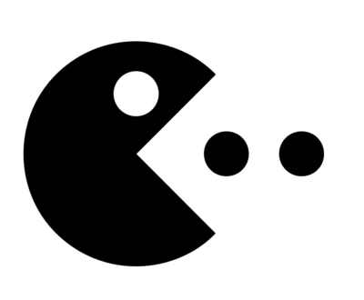 PACMAN VINYL DECAL - 8BIT RETRO COMPUTER DECAL FOR CAR VAN LAPTOP TRUCK MANCAVE - Image 1 of 2