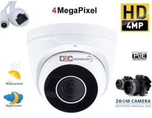 4MP IP Camera Dome POE 2.8mm-12mm Motorized Lens Built-in Mic and SD Slot - Picture 1 of 4