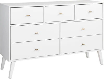 Milo Mid-Century Modern 7 Drawer Double Dresser for Bedroom, Wide Chest of Drawe - Image 1 of 4