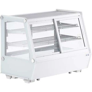 34 5/8" White Self-Serve Refrigerated Countertop Bakery Display Case with LED Li - Picture 1 of 5