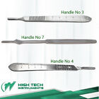60 Pcs Scalpel Handle # 3 # 4 # 7 Medical Surgical Brand New Stainless Steel