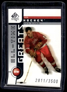 2001-02 SP Authentic All-Time Greats Gordie Howe 2811/3500 #99 Detroit Red Wings - Picture 1 of 2