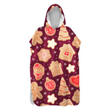 Food Cakes Biscuit Ice Cream Teapot Hooded Swim Beach Poncho Towel Changing Robe