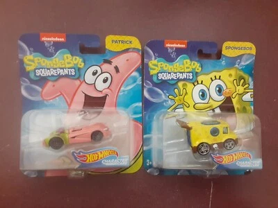 Hot Wheels Nickelodeon SpongeBob SquarePants PATRICK & SPONGEBOB NIP 2017 - Image 1 of 4