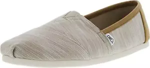 Zapatos sin cordones TOMS clásicos de lona tobillo con ribete tostado Oxford cambray para hombre - Imagen 1 de 12